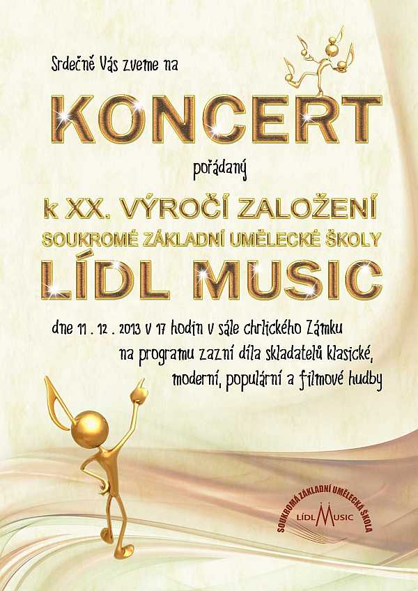 Plakát výroční koncert